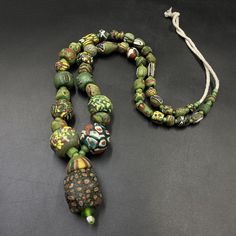 Ancient Beads, Batik Clothing, Rare Beads, Glass Beads Necklace, Unusual Necklace, Ancient Roman Glass, Antique Fabrics, Beaded Skull, Polymer Clay Creations