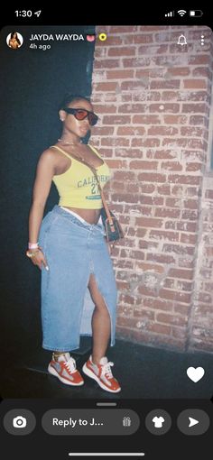 Skirt Outfit Black Women, Demin Skirt Outfit, Long Denim Skirt Outfit, Denim Skirt Outfit, Outfit Black Women, Denim Skirt Outfits, Long Denim Skirt, Streetwear Fashion Women, Skirt Outfit