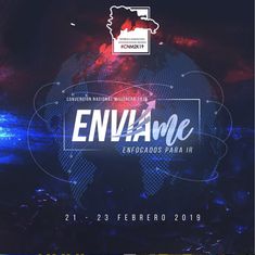 an event poster with the words envlame on it and a map in the background