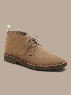 Timeless luxury, our classic desert-style chukka boot is built for exploration with a buttery soft crepe sole.  Designed with lightweight, durable OrthoLite® performance insoles for breathable cushioning that wicks away moisture for the ultimate in Beige Desert Boots With Textured Sole And Round Toe, Beige Desert Boots With Textured Sole, Beige Desert Boots With Stitched Sole And Round Toe, Beige Desert Boots With Stitched Sole, Classic Beige Desert Boots With Stitched Sole, Casual Chukka Boots With Rubber Sole For Outdoor, Casual Suede Chukka Boots With Textured Sole, Casual Chukka Boots With Leather Sole For Outdoor, Beige Suede High-top Desert Boots