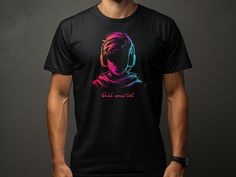 This stylish and unique T-Shirt design features a vibrant graphic of a DJ with headphones, perfect for music lovers. Customize it with your own DJ name for a personal touch. Ideal as a gift for boyfriends, girlfriends, dads, and music enthusiasts. Whether you're an EDM fan or just love cool DJ designs, this shirt is an excellent addition to any wardrobe. Enjoy the perfect combination of comfort and style with this customized DJ tee. Dj Designs, Dj Gifts, Boyfriends Girlfriends, Unique T Shirt Design, Gift For Music Lover, Gift For Boyfriend, Lovers Gift, Gift For Dad, Music Lovers