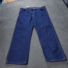 New Dickies Work Jeans Blue Cotton Denim Regular Fit Mens Size 40x30 Nwt New With Tag K1-2529 Big And Tall Medium Wash Denim Jeans, Big And Tall Blue Denim Jeans, Classic Cotton Jeans For Big And Tall, Classic Big And Tall Cotton Jeans, Big And Tall Straight Leg Cotton Jeans, Dickies Jeans, Work Jeans, Mens Bottom, Men's Jeans