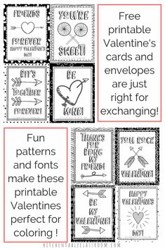 valentine's day printables for the classroom