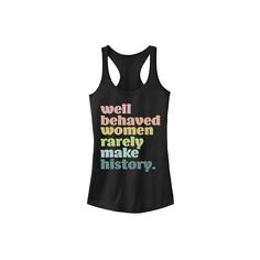 Celebrate Women's History Month with this empowering juniors tank. Celebrate Women's History Month with this empowering juniors tank.  Scoopneck Sleeveless Kohl’s is excited to expand its support of Boys & Girls Clubs of America through an investment of $100,000 in the SMART Girls program, which helps Club members maintain healthy lifestyles, build positive relationships, understand the influence of social media and navigate adolescence.FABRIC & CARE Cotton, polyester Machine wash Imported Size: Fitted Sleeveless Tank Top With Text Print, Trendy Text Print Sleeveless Tank Top, Trendy Sleeveless Text Print Tank Top, Trendy Sleeveless Tank Top With Text Print, Fitted Sleeveless Slogan Tank Top, Black Text Print Sleeveless Tank Top, Black Sleeveless Tank Top With Text Print, Fitted Sleeveless Tank Top With Slogan, Black Text Print Tank Top