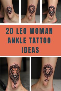 20 Leo Woman Ankle Tattoo Ideas