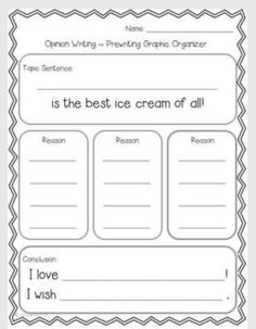 the best ice cream of all worksheet for grade 1 and 2 students to practice writing