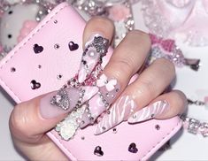 Sweet Nails, Nail Piercing, Cute Pink Nails, Silly Clothes, Princess Fairy, Gyaru Fashion, Gender Envy