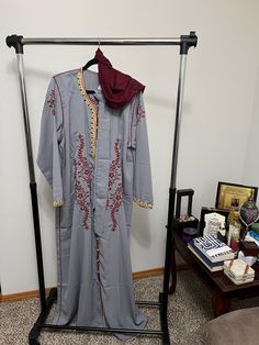 Party ready  😎  #modestfashion #hijabiwear #moroccanstyle #egyptianstyle #fyp #seattle #traditionalclothing Traditional Long Sleeve Embroidered Khimar, Traditional Embroidered Long Sleeve Khimar, Long Sleeve Dabka Abaya, Traditional Hijab For Eid, Fitted Abaya For Eid, Festive Long Sleeve Abaya With Dabka, Traditional Festive Khimar With Dabka, Bohemian Long Sleeve Abaya With Dabka, Bohemian Long-sleeved Salwar Kameez With Dabka