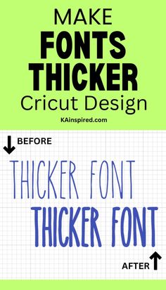 MAKE FONTS THICKER IN CRICUT DESIGN SPACE Vinyl Decal Projects, Fonts Cricut, Jennifer Maker, Cricket Crafts, How To Make Letters, Htv Projects, Cricut Svg Files Free