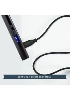 an electronic device connected to a charger with the words up to 300 intentionss per charge