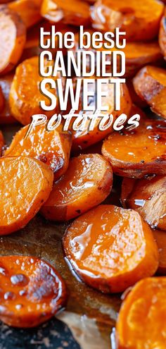 the best candied sweet potatoes recipe is made with just three ingredients and ready to be eaten