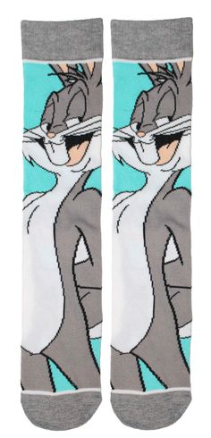 PRICES MAY VARY. One Pair (Men's Size 7-11) Looney Tunes Bugs Bunny Space Jam Made with lightweight blended fabric constructed of Cotton, Polyester, and Spandex. This combination of materials creates durable and comfortable socks. Perfect present for friends and family on their birthday, Christmas, Father's Day, Graduation, Wedding, Bachelor Party, Prom or any celebration. Looney Tunes Socks are made from cotton, polyester and spandex. They are lightweight with a nice stretch to them. These fash Bunny Space, Bunny Socks, Mens Novelty Socks, Looney Tunes Bugs Bunny, Marvin The Martian, How To Make Jam, Comfortable Socks, Space Jam, Presents For Friends