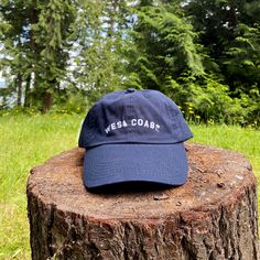 WEST COAST Baseball Cap | REDWOLF | Vintage Inspired Jewellery & Accessories { "@con Vintage Inspired Jewelry, Jewellery Accessories, White Embroidery, Dad Hat, West Coast, Dad Hats, Baseball Cap, Vintage Inspired, Baseball Hats