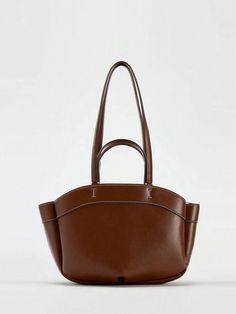 New Women's Bag Autumn And Winter Large-Capacity PU Material Tote Bag Casual Simple Shopping Bag Brown Fashion One-Shoulder Handbag Bag Middle Bag Mother Bag Inner Bag Brown    PU Leather Plain Bucket Bag   Women Bags, size features are:Bust: ,Length: ,Sleeve Length: Mothers Bag, Chic Leather, Small Tote Bag, Backpack Tote Bag, Small Tote, Mua Sắm, Shopper Bag, Tote Backpack, Womens Tote