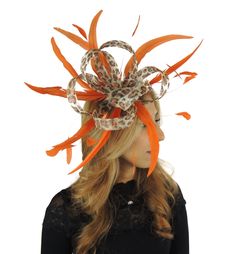 Gorgoeus loops with coque feathers Body measures about 8 inches wide With orange headband Unsure about colour? We send can send free colour samples anywhere in the world. Simply email us with colours and address. Samples can take a week to 10 days so be sure to ask early. Do you need your hat or fascinator in a hurry? We can deliver your hat or fascinator in 3 days via UPS to USA for $45 dollars via UPS and is a guaranteed service within 3 days. If you live in Australia, New Zealand or Asia, cos Adjustable Headpieces For Carnival, Orange Headpiece For Kentucky Derby Races, Orange Headpieces For Kentucky Derby Races, Orange Fitted Headpiece For Kentucky Derby, Orange Headpieces For Party At Royal Ascot, Elegant Fitted Carnival Headpiece, Fascinator Headband For Races And Carnival, Orange Costume Hats And Headpieces For Kentucky Derby, Fitted Headband For Carnival Races