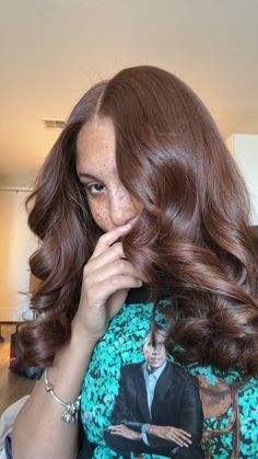 Cinnamon Hair Color On Black Women, Cinnamon Brown Hair, Tell Me Anything, Cinnamon Hair, Dyed Hair Inspiration, Dyed Natural Hair, Hairdos For Curly Hair, Pretty Hair Color, Mia 3