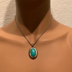 Green Stone Necklace Elegant Metal Turquoise Necklace, Elegant Turquoise Metal Necklace, Elegant Turquoise Metal Necklace Gift, Elegant Turquoise Metal Necklace For Gift, Elegant Turquoise Necklace As Gift, Green Stone Necklace, Green Stone, Stone Necklace, Womens Jewelry Necklace