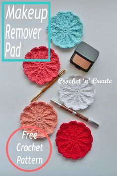 the crochet pattern for makeup remover pad