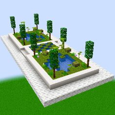 A garden build design for inspiration. This garden is included in the "Minecraft Gardens - Curious Collections" world map (java), which can be downloaded for free from the Mediafire link. Minecraft Gardens, Minecraft Garden Ideas, Fantasy Gardens, Minecraft Garden, Build Design, Zen Gardens, Easy Minecraft Houses, Path Design, Rock Gardens