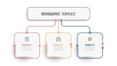 info graphic template with three options