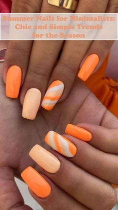 For those of us drawn to the art of understatement, minimalist nails serve as a chic testament to the beauty of simplicity. With clean lines and a delicate aesthetic, we can nod to the season’s exuberance without overwhelming our look. For more information, visit our website. Orange Creamsicle Nails, Creamsicle Nails, Nail Art Orange, Bright Orange Nails, Summer Nails Neon, Pumpkin Spice Nails, Neon Orange Nails, Orange Nail Art, Orange Acrylic Nails