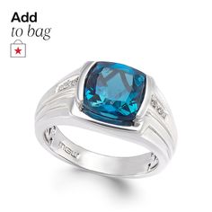 in stock Polished Man, Mens Gift Sets, Blue Man, Blue Topaz, Pumps Heels, Topaz, Jewelry Watches, Jewelry Rings, Rings For Men