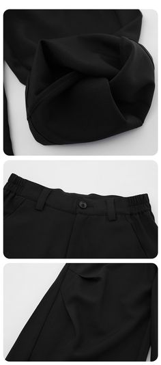 Product information: Color: Black Pants length: trousers Waist Type: Mid waist Suitable for people: Teenagers Size: S,M,L,XL Fabric name: Polyester Fiber Applicable Gender: Male Applicable age group: Adult Pants type: Straight type Leg opening style: Straight Note: 1. Asian sizes are 1 to 2 sizes smaller than European and American people. Choose the larger size if your size between two sizes. Please allow 2-3cm differences due to manual measurement. 2. Please check the size chart carefully befor Stretch Black Work Pants With Pockets, Black Stretch Work Pants With Pockets, Black Stretch Ankle-length Work Pants, Black Bottoms With Pockets For Business Casual, Black Business Casual Bottoms With Pockets, Black Pants With Side Pockets For Business Casual, Business Casual Black Bottoms With Side Pockets, Business Casual Black Bottoms With Pockets, Black Ankle-length Pants For Business Casual