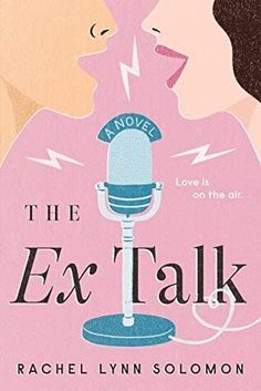 the ex'talk poster with two women talking to each other and one man holding a microphone