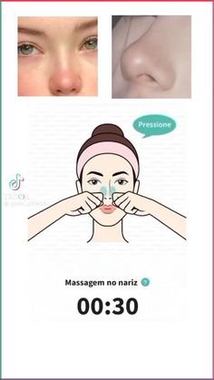 Massage For Face, Face Massages, Massage Face, Facial Routines, Perfect Nose, Makeup Face Charts