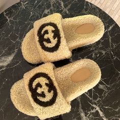 Gucci Slippers Fit Size 7 Worn Once.Comes With Duster. Gucci Slippers, Shoes Gucci, Gucci Shoes, Limited Time, Slippers, Size 7, Gucci, Women Shoes, Color