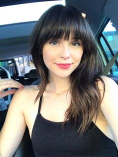 Bangs With Medium Hair, Medium Short Hair, Medium Hairstyles, Long Hair With Bangs, Medium Hair Cuts, Great Hair, Hairstyle Ideas, Hairstyles With Bangs, Pretty Hairstyles