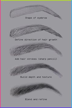 how to draw eyebrows with pencils step by step instructions for beginners and advanced artists