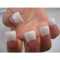 Duck Feet Acrylic Nails, French Tip Nails White, Long White Nails, Nails Shape, Duck Nails, French Tip Acrylic Nails, Nails White