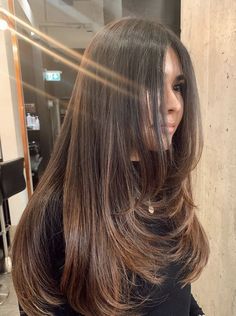 bangs, fringe bangs, wispy curtain fringe, face framing curtain bangs Famous Haircuts, Rambut Brunette, Haircuts For Long Hair With Layers, Hairstyles For Layered Hair, Brown Hair Balayage, Layered Haircut, Long Brown Hair, Haircuts Straight Hair, Long Layered Hair