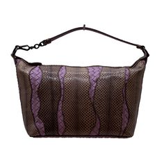 Bottega Veneta Handbag Python Purple Luxury Purple Pouch Bag, Luxury Purple Bags With Leather Handles, Bottega Veneta Handbag, Bottega Veneta Bags, Python, Bottega Veneta, Purple Color, Color Purple, Limited Time