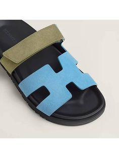 Gender: Women Brand: HERMES Product Name: 24SS Chypre Women s Sandals Suede Goatskin BLEU CAMEO VERT CELADON STK Bags Alora Code: 78137321 Origin: Italy Hermes Cypress Sandals, Hermes Sandals Blue, Luxury Women's T-strap Sandals With Buckle Closure, Spring Buckle Closure Slip-on Sport Sandals, Multicolor Slip-on Sandals With Leather Sole, Cross Bag, Hermes Birkin 30, Global Style, Timeless Handbag