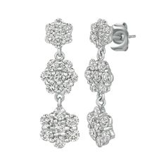 2.50 Carat Natural Diamond Earrings G SI 14K White Gold 100% Natural, Not Enhanced in any way Round Cut Diamond Earrings 2.50CT G-H SI 14K White Gold, 4.4 grams, Prong 1 inch in height, 5/16 inch in width 42 diamonds E5615W ALL OUR ITEMS ARE MADE TO ORDER. ALL ITEMS AVAILABLE TO BE ORDERED IN 14K WHITE, ROSE OR YELLOW GOLD UPON REQUEST. All Chains of Pendants and Necklaces Can be Requested in 16'' or 18'' Length. . This item is proudly handcrafted in the USA. Perfect gift on any occasion. This I Round Cut Diamond Earrings, White Gold Drop Earrings, Branch Earrings, Flower Drop Earrings, Wedding Jewelry Earrings, White Gold Earrings, Diamond Flower, Diamond Drops, Diamond Drop Earrings