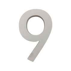 the number nine is shown on a white background