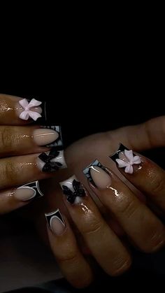 Short Nail And Toes Matching Ideas, Drip Nails, Short Square Acrylic Nails