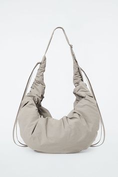 CANOPY OVERSIZED CROSSBODY - NYLON - STONE - Crossbody Bags - COS Karl Lagerfeld Bag, Cos Bags, Bags Sewing, Casual Crossbody Bag, Hobo Crossbody Bag, Stage Outfit, Aesthetic Clothing, Natural Resources, Denim Trousers