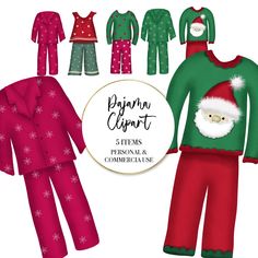 Green Christmas Holiday Sets, Pajamas Christmas Party, Draw Christmas, Pyjamas Party, Hbd Quotes, Pyjama Party, Pajamas Christmas, Pj Party, Christmas Pj