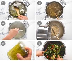 steps on how to make a salad in a pot