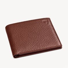 8 Card Billfold Wallet in Tobacco Pebble | Aspinal of London Xmas Gift Guide, Billfold Wallet, Coat Pocket, Aspinal Of London, Full Grain Leather, Gift Guide, Cognac, Leather Wallet, Card Slots