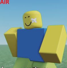 an animated image of a yellow and blue block with a smile on it's face