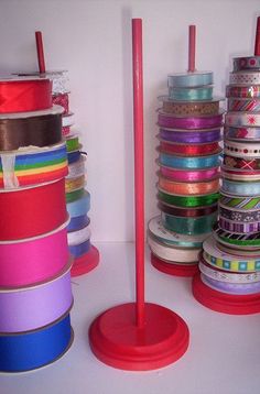 an image of some colorful ribbons on a table with the caption saved to label love idea