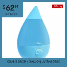 an advertisement for the cranee drop 1 gallon ultrasonic humider with $ 69 99