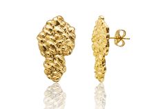 PRICES MAY VARY. Material: 18k Plated gold is a symbol of love and commitment, making these earrings a perfect gift for your special someone on Valentine's Day. Design: The nugget shape of these earrings is a classic and elegant design that is sure to impress your loved one on this romantic occasion. Size: The earrings come in two sizes, large (25mm x 15mm) and （20mmx12mmm）medium , so you can choose the one that best fits your partner's preference. Finish: The yellow gold finish gives the earrin Gold Nugget Earrings, Nugget Earrings, Gold Earrings For Men, Earrings For Men, Stud Earrings Gold, Gold Nugget, Sterling Silver Stud Earrings, Earrings Studs, Men Earrings