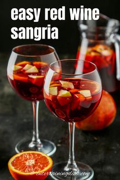 Easy Red Wine Sangria With Sprite Summer Sangria Recipes, Wine Sangria