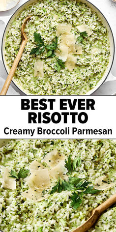 Broccoli parmesan risotto recipe. Risotto With Broccoli, Risotto With Vegetables, Broccoli Cheese Risotto, Brocolli Risotto Recipes, Italian Classic Recipes, Rice With Feta Cheese, Broccoli Risotto Recipes, Broccoli And Rice Recipes, Risotto Vegetable