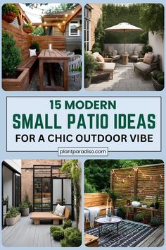 small patio ideas Outdoor Courtyard Ideas Modern, Apartment Patio Ideas First Floor, Garden Patio Design Ideas, Contemporary Patio Ideas, Small Enclosed Courtyard Ideas, Outdoor Small Patio Ideas On A Budget, Outdoor Furniture For Small Spaces, Outside Patio Ideas Small Spaces, Patio Furniture Ideas Small Space